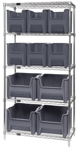 Giant Stack Container Wire Shelving System WR5-600800