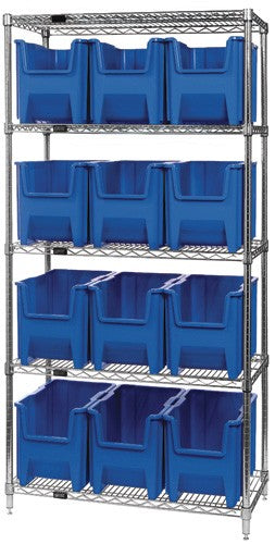 Giant Stack Container Wire Shelving System WR5-600