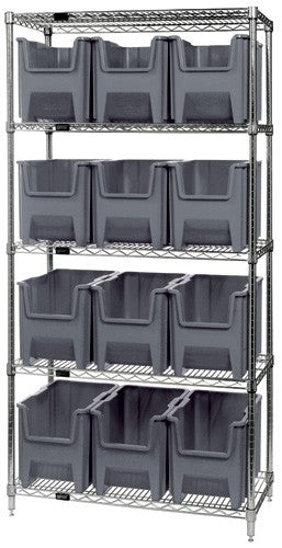 Giant Stack Container Wire Shelving System WR5-600