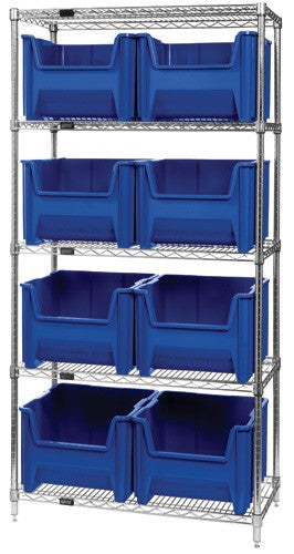Giant Stack Container Wire Shelving System WR5-800