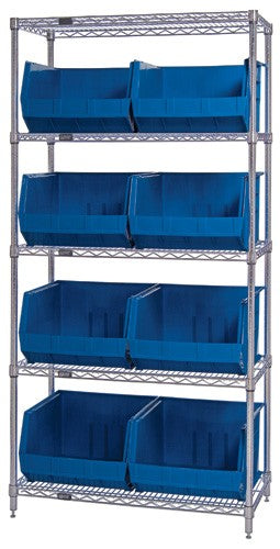 18"W x 36"L x 74"H, 5 Shelf Unit