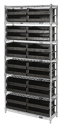 12"W x 36"L x 74"H, 7 Shelf Unit