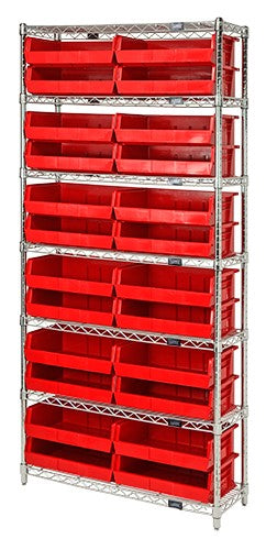 12"W x 36"L x 74"H, 7 Shelf Unit