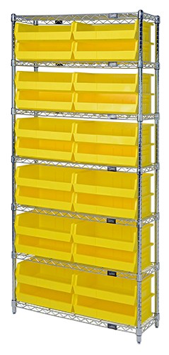 12"W x 36"L x 74"H, 7 Shelf Unit
