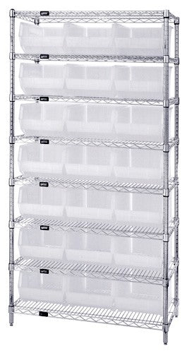 18"W x 36"L x 74"H, 8 Shelf Unit