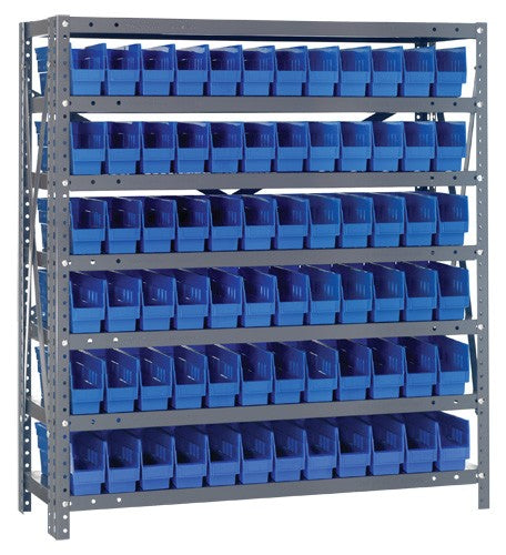 Steel Shelf Bin Unit 1239-100