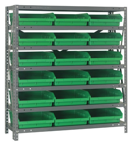 Steel Shelf Bin Unit 1239-109