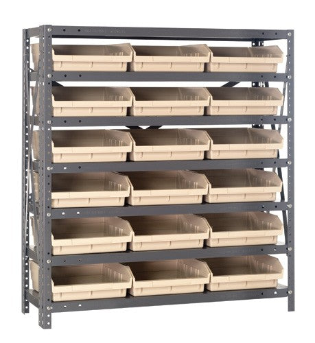 Steel Shelf Bin Unit 1239-109