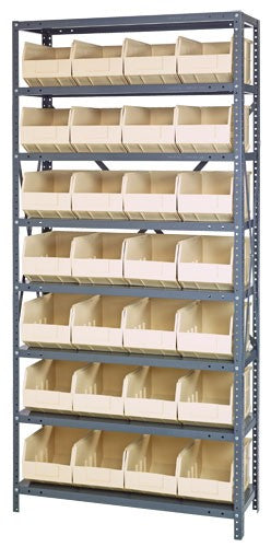 Stackable Shelf Bin Steel Shelving System 2475-483