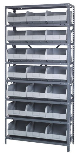 Stackable Shelf Bin Steel Shelving System 2475-485