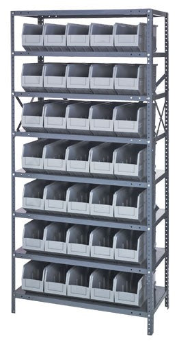 Stackable Shelf Bin Steel Shelving System 1275-441
