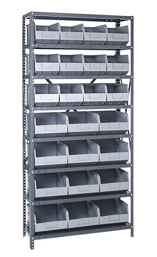Stackable Shelf Bin Steel Shelving System 2475-483485