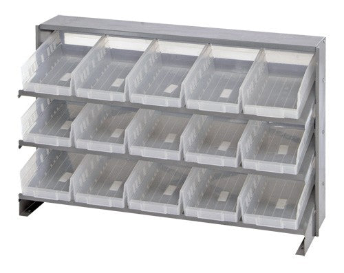 Economy 4" Shelf Bin Sloped Shelving Systems  QPRHA-102