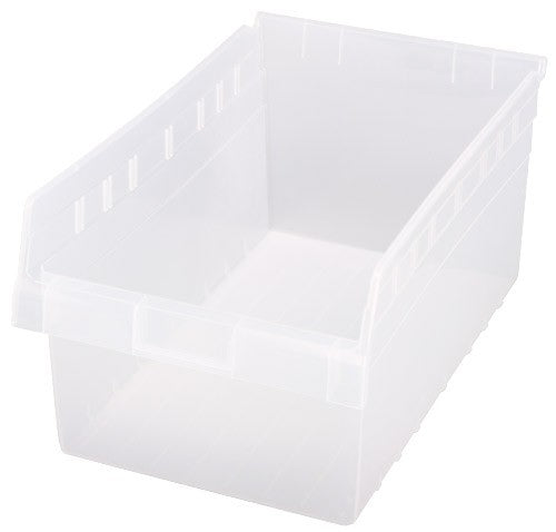 Store-Max 8"Shelf Bin QSB810CL  ( Case of 8 )