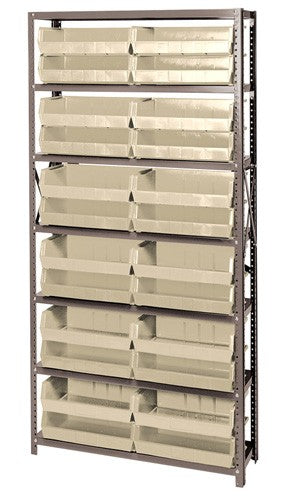 QSBU-245 12"D x 36"W x 75"H GIANT OPEN HOPPER STORAGE SYSTEMS