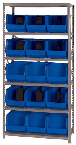 QSBU-260 18"D x 36"W x 75"H GIANT OPEN HOPPER STORAGE SYSTEMS