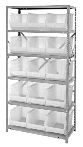 QSBU-260 18"D x 36"W x 75"H GIANT OPEN HOPPER STORAGE SYSTEMS