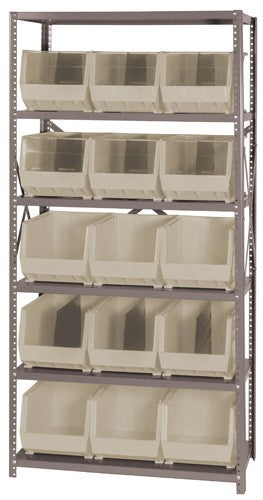 QSBU-260 18"D x 36"W x 75"H GIANT OPEN HOPPER STORAGE SYSTEMS