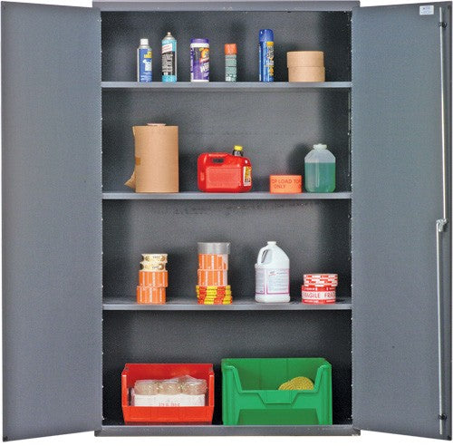 48"W x 24"D x 78"H QSC-3IS All-Welded Flush Door Bin Cabinet