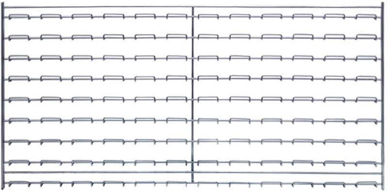 Chrome Wire Louvered Panel WLP-1836C - 36" x 18"