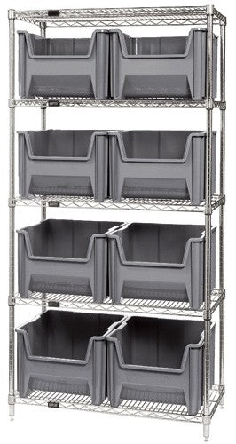 Giant Stack Container Wire Shelving System WR5-800