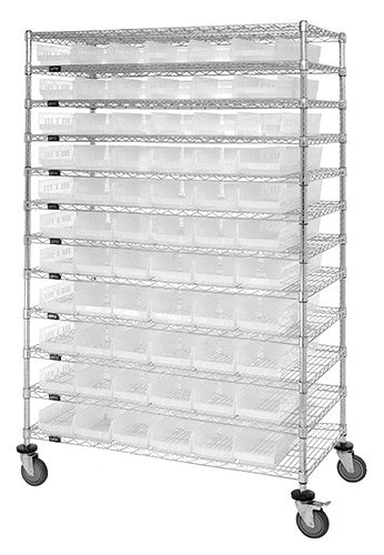 High Density Wire Shelving Systems WR74-2460-143105