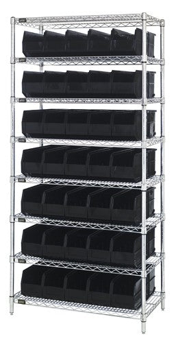 Stackable Shelf Bin Wire Shelving Packages WR8-441